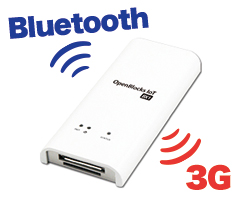 Bluetoothと3G通信モジュールを搭載