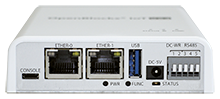 OpenBlocks IoT VX2/Wのインターフェース接続部分写真